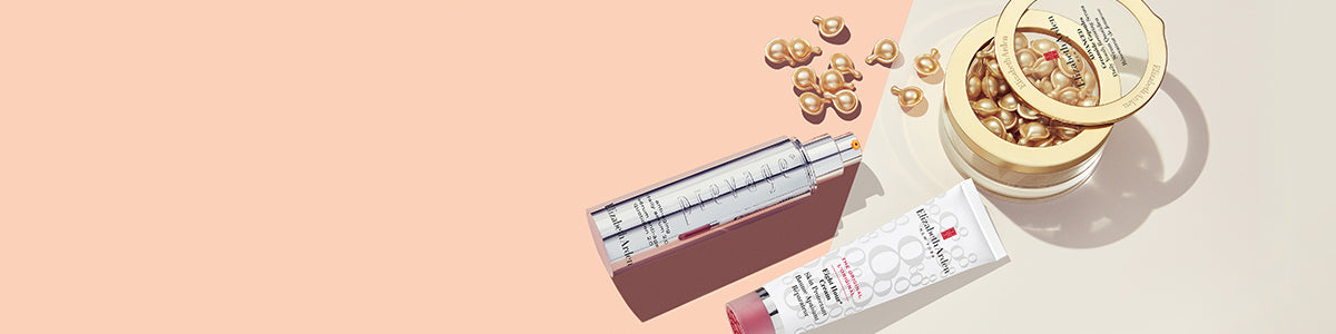 Elizabeth Arden Online Only Exclusives banner image featuring popular best selling products