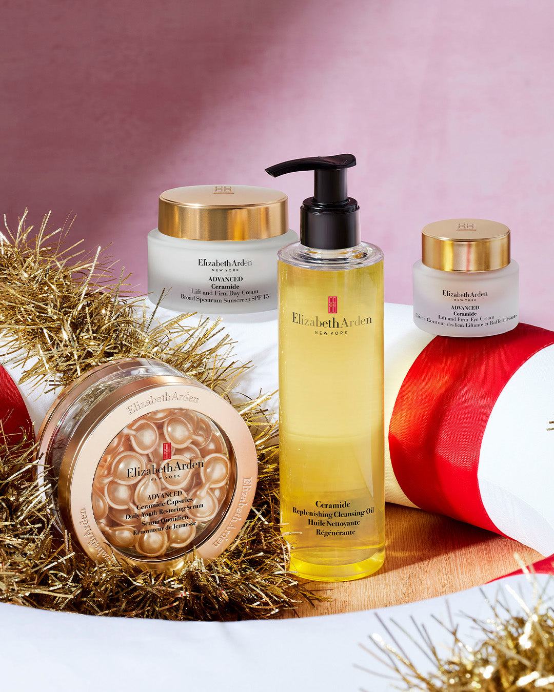  Elizabeth Arden UK Holiday & Christmas Gift Buying Guide 2024, Skincare Gifts banner featuring Ceramide skincare products